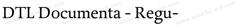 DTL Documenta - Regu字体转换